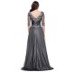 A-Line 3/4 Length Sleeves Long Mother of The Bride Dresses 602154 A-Line 3/4 Length Sleeves Long Mother of The Bride Dresses 602154