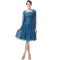 Short Long Sleeves Lace Chiffon Mother of The Bride Dresses 602155