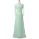 A-Line Long Sleeves Lace Chiffon Mother of The Bride Dresses 602156 A-Line Long Sleeves Lace Chiffon Mother of The Bride Dresses 602156