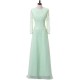 A-Line Long Sleeves Lace Chiffon Mother of The Bride Dresses 602156 A-Line Long Sleeves Lace Chiffon Mother of The Bride Dresses 602156
