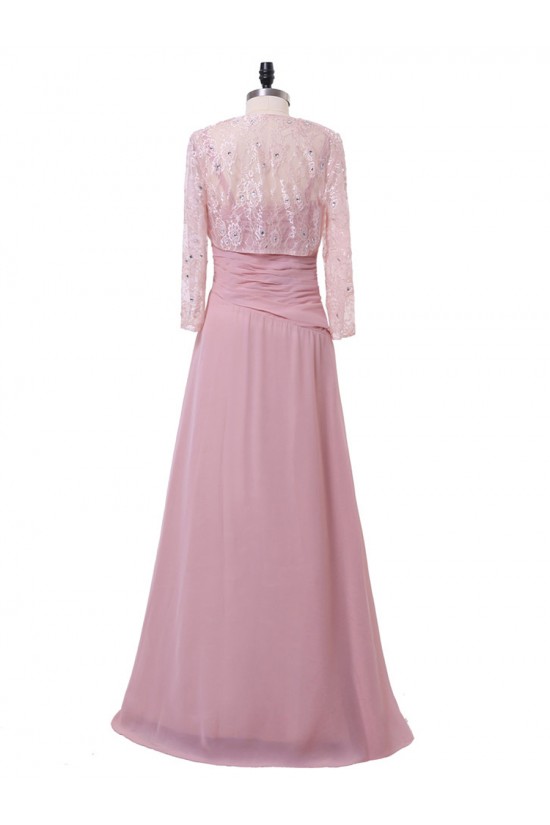 A-Line Beaded Lace Chiffon Long Mother of The Bride Dresses 602162 A-Line Beaded Lace Chiffon Long Mother of The Bride Dresses 602162