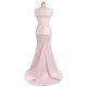 Long Pink Beaded Mermaid Mother of The Bride Dresses 602163