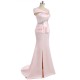 Long Pink Beaded Mermaid Mother of The Bride Dresses 602163