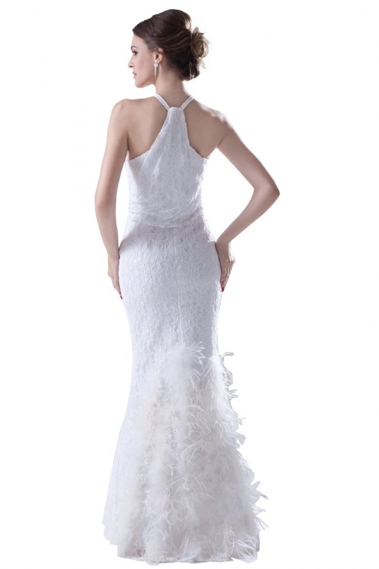 Modest Trumpet / Mermaid Sleeveless Floor length Lace Wedding Dresses WD010001 Modest Trumpet / Mermaid Sleeveless Floor length Lace Wedding Dresses WD010001