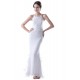 Modest Trumpet / Mermaid Sleeveless Floor length Lace Wedding Dresses WD010001 Modest Trumpet / Mermaid Sleeveless Floor length Lace Wedding Dresses WD010001