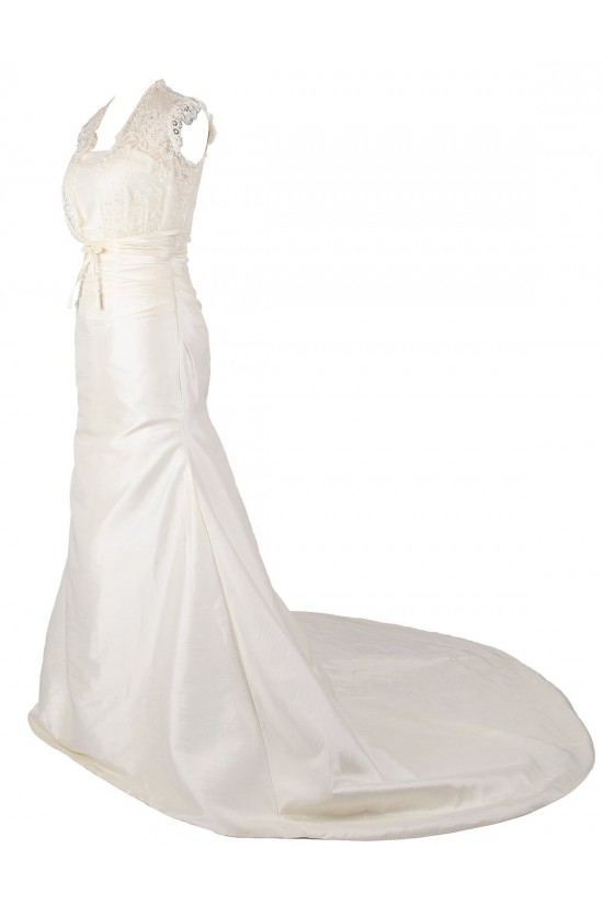 A-line Chapel Train Lace Wedding Dresses WD010006 A-line Chapel Train Lace Wedding Dresses WD010006