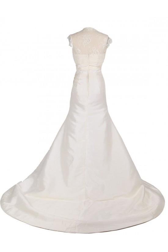 A-line Chapel Train Lace Wedding Dresses WD010006 A-line Chapel Train Lace Wedding Dresses WD010006