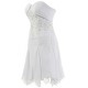 A-line Sweetheart Short/Mini Chiffon Applique Wedding Dresses WD010009 A-line Sweetheart Short/Mini Chiffon Applique Wedding Dresses WD010009