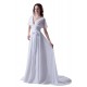 Sheath/Column Off-the-Shoulder Chapel Train Chiffon Wedding Dresses WD010019 Sheath/Column Off-the-Shoulder Chapel Train Chiffon Wedding Dresses WD010019