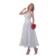 A-line Spaghetti Straps Tea-length Wedding Dresses WD010021 A-line Spaghetti Straps Tea-length Wedding Dresses WD010021