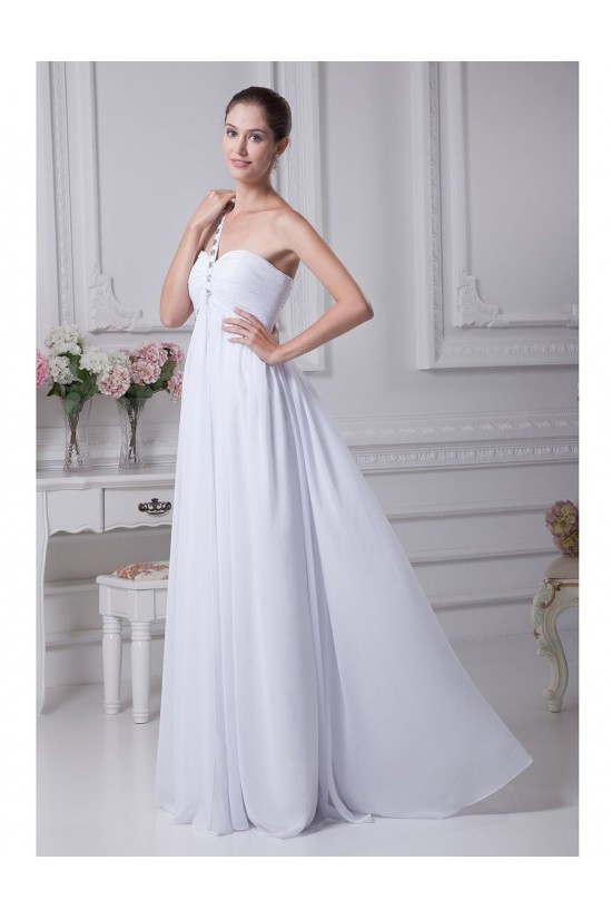Sheath/Column One Shoulder Chiffon Wedding Dresses WD010025 Sheath/Column One Shoulder Chiffon Wedding Dresses WD010025