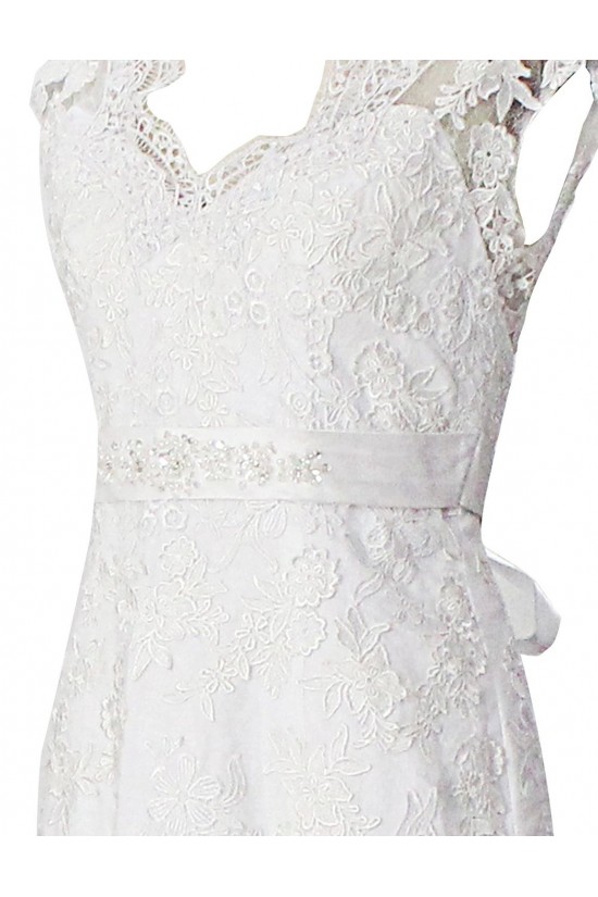 Trumpet/Mermaid Chapel Train Lace Wedding Dresses WD010029