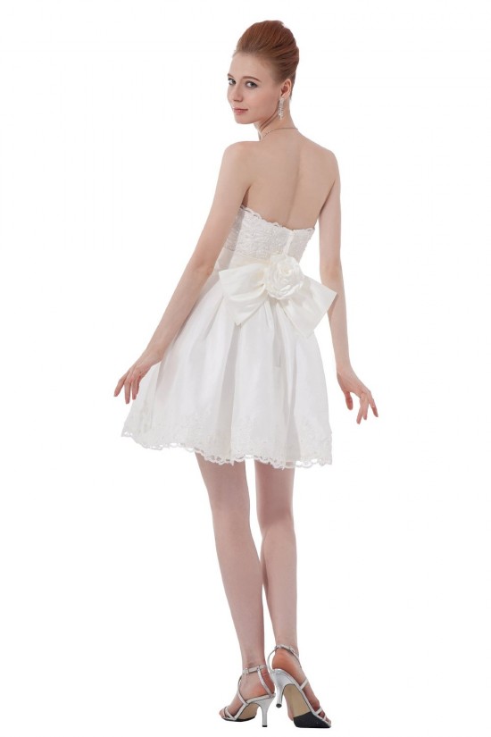 Short/Mini Strapless Lace Wedding Dresses WD010030 Short/Mini Strapless Lace Wedding Dresses WD010030