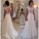 Sheath/Column Lace Chiffon Sweep Train Bridal Wedding Dresses WD010081 Sheath/Column Lace Chiffon Sweep Train Bridal Wedding Dresses WD010081