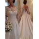A-Line Long Sleeves Lace Bridal Wedding Dresses WD010092 A-Line Long Sleeves Lace Bridal Wedding Dresses WD010092