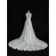 Discount A-line Strapless Chapel Train Bridal Wedding Dresses WD010143