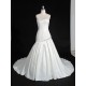 Discount A-line Strapless Chapel Train Bridal Wedding Dresses WD010143