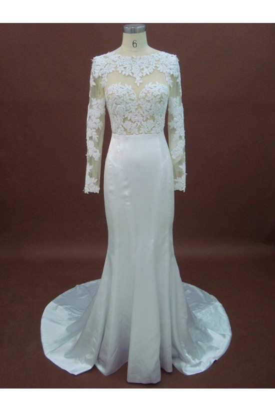 Trumpet/Mermaid Long Sleeves Lace Bridal Wedding Dresses WD010151 Trumpet/Mermaid Long Sleeves Lace Bridal Wedding Dresses WD010151