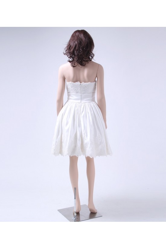 Cheap Short Bridal Wedding Dresses with A Lace Jacket and Removable Long Skirt WD010157 Cheap Short Bridal Wedding Dresses with A Lace Jacket and Removable Long Skirt WD010157