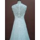 A-line V-neck Chapel Train Lace Bridal Wedding Dresses WD010158