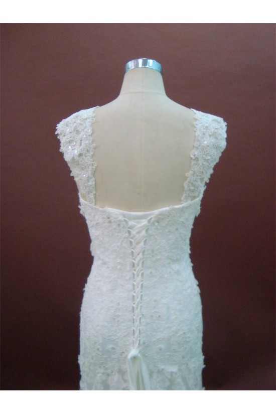 Trumpet/Mermaid Straps Sleeves Court Train Lace Bridal Wedding Dresses WD010162 Trumpet/Mermaid Straps Sleeves Court Train Lace Bridal Wedding Dresses WD010162