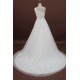 A-line One Shoulder Chapel Train Beaded Bridal Wedding Dresses WD010180