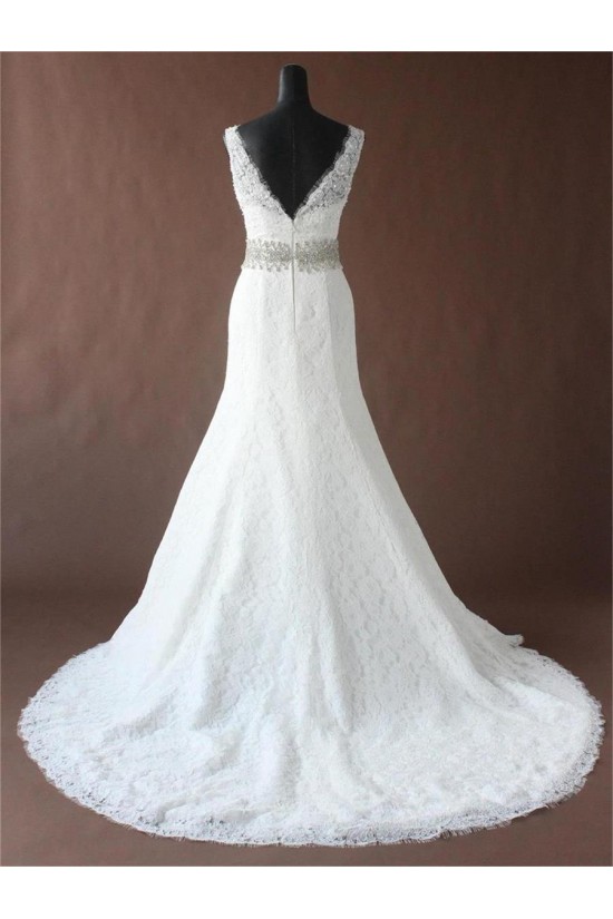 Trumpet/Mermaid Straps Beaded Lace Bridal Wedding Dresses WD010192 Trumpet/Mermaid Straps Beaded Lace Bridal Wedding Dresses WD010192