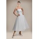 A-line Strapless Tea Length Bridal Wedding Dresses WD010228 A-line Strapless Tea Length Bridal Wedding Dresses WD010228