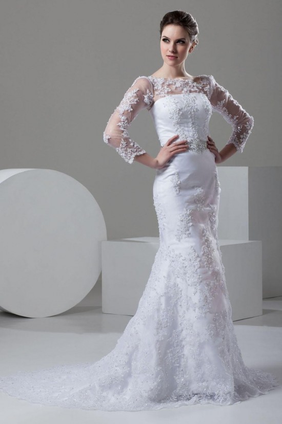 Trumpet/Mermaid Long Sleeve Lace Bridal Wedding Dress WD010240