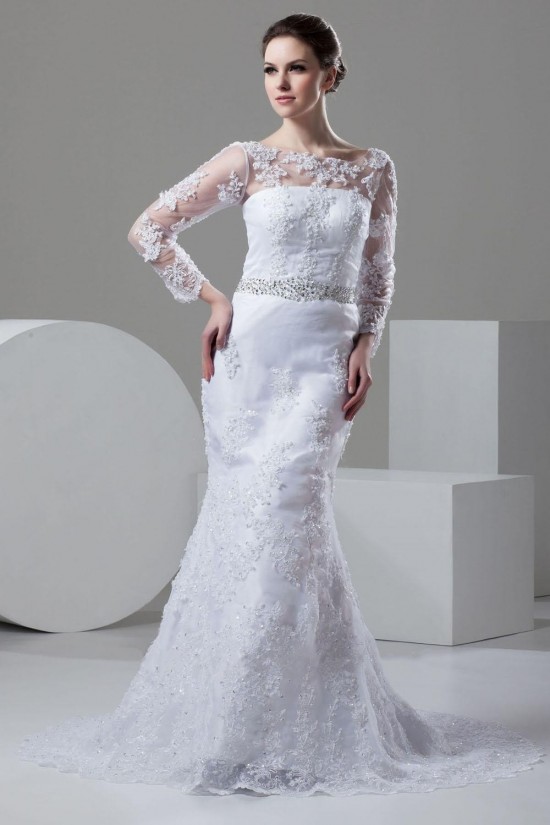 Trumpet/Mermaid Long Sleeve Lace Bridal Wedding Dress WD010240