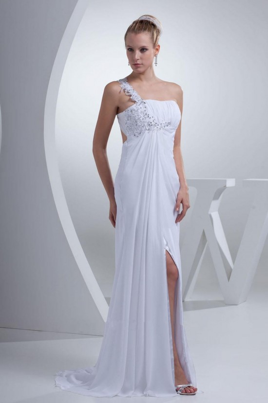 Sheath/Column One Shoulder Bridal Wedding Dress WD010246 Sheath/Column One Shoulder Bridal Wedding Dress WD010246