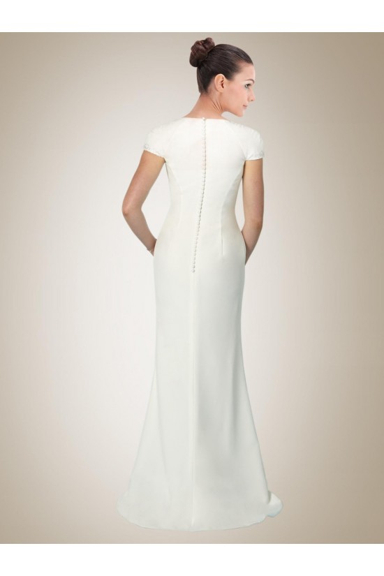 Trumpet/Mermaid Short Sleeves Bridal Gown WD010257 Trumpet/Mermaid Short Sleeves Bridal Gown WD010257