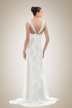 Sheath/Column Chiffon Bridal Gown WD010265