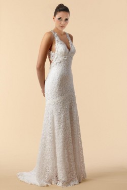 Sexy Lace V-neck Bridal Gown WD010267