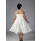 A-line Sweetheart Short Chiffon Plus Size Bridal Gown WD010275
