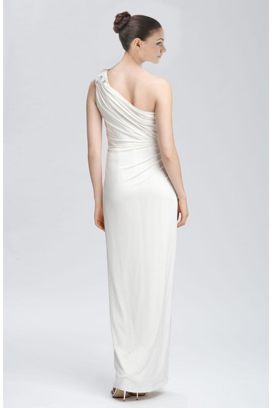 Sheath/Column One Shoulder Bridal Wedding Dresses WD010285 Sheath/Column One Shoulder Bridal Wedding Dresses WD010285