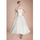 A-line Short Sleeves Tea Length Lace Bridal Wedding Dresses WD010290 A-line Short Sleeves Tea Length Lace Bridal Wedding Dresses WD010290