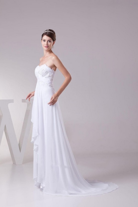 A-line Sweetheart Chiffon and Lace Bridal Wedding Dresses WD010292 A-line Sweetheart Chiffon and Lace Bridal Wedding Dresses WD010292