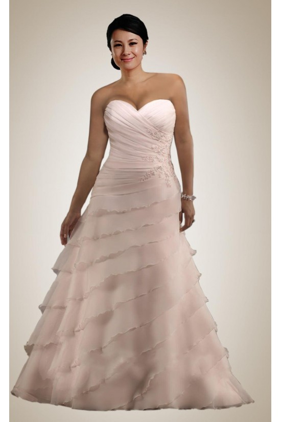 A-line Sweetheart Court Train Plus Size Bridal Wedding Dresses WD010293 A-line Sweetheart Court Train Plus Size Bridal Wedding Dresses WD010293