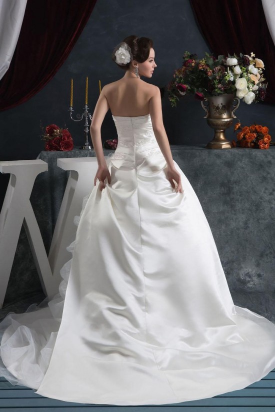 Ball Gown Strapless Bridal Wedding Dresses WD010304