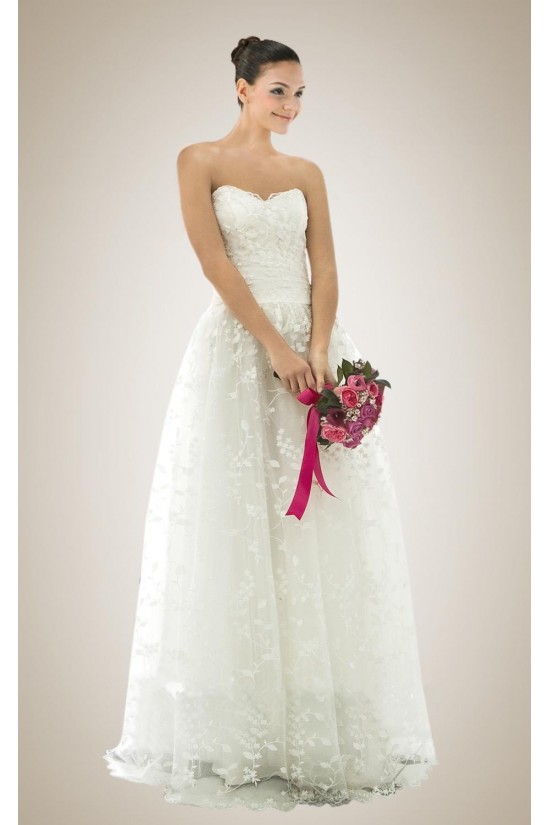 A-line Sweetheart Lace Bridal Wedding Dresses WD010306