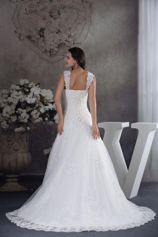 A-line Straps Lace Bridal Wedding Dresses WD010324 A-line Straps Lace Bridal Wedding Dresses WD010324