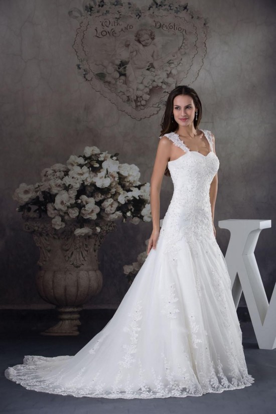 A-line Straps Lace Bridal Wedding Dresses WD010324 A-line Straps Lace Bridal Wedding Dresses WD010324