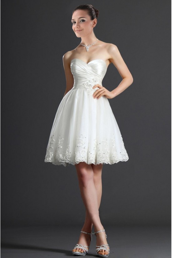 A-line Sweetheart Short Applique Bridal Wedding Dresses WD010325 A-line Sweetheart Short Applique Bridal Wedding Dresses WD010325
