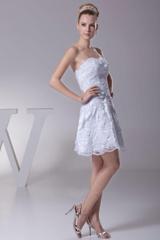 A-line Short/Mini Bridal Wedding Dresses WD010334 A-line Short/Mini Bridal Wedding Dresses WD010334