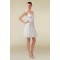 A-line Short V-neck Lace Bridal Wedding Dresses WD010335