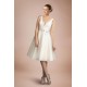 A-line V-neck Short Bridal Wedding Dresses WD010339