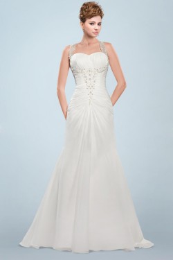 Elegant Beaded Bridal Wedding Dresses WD010344