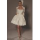 A-line Strapless Short Bridal Wedding Dresses with A Lace Jacket WD010355 A-line Strapless Short Bridal Wedding Dresses with A Lace Jacket WD010355