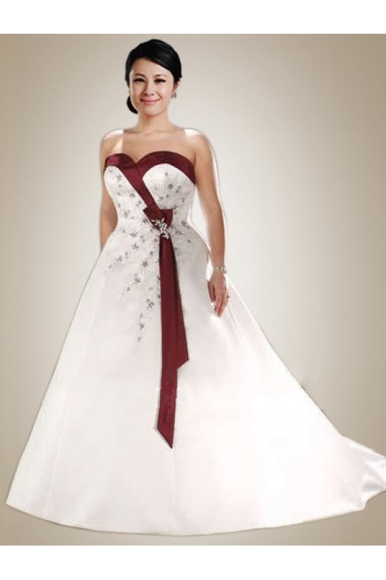 A-line Sweetheart Plus Size Bridal Wedding Dresses WD010369 A-line Sweetheart Plus Size Bridal Wedding Dresses WD010369